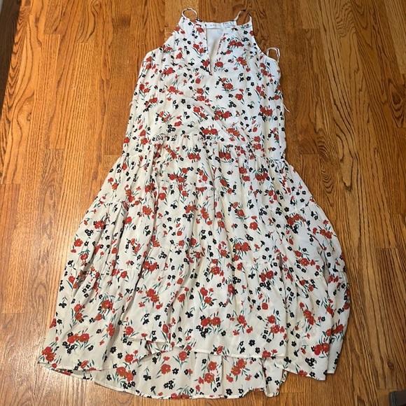 A.L.C Woman’s White Floral Silk Dress Size 8 - Picture 1 of 6
